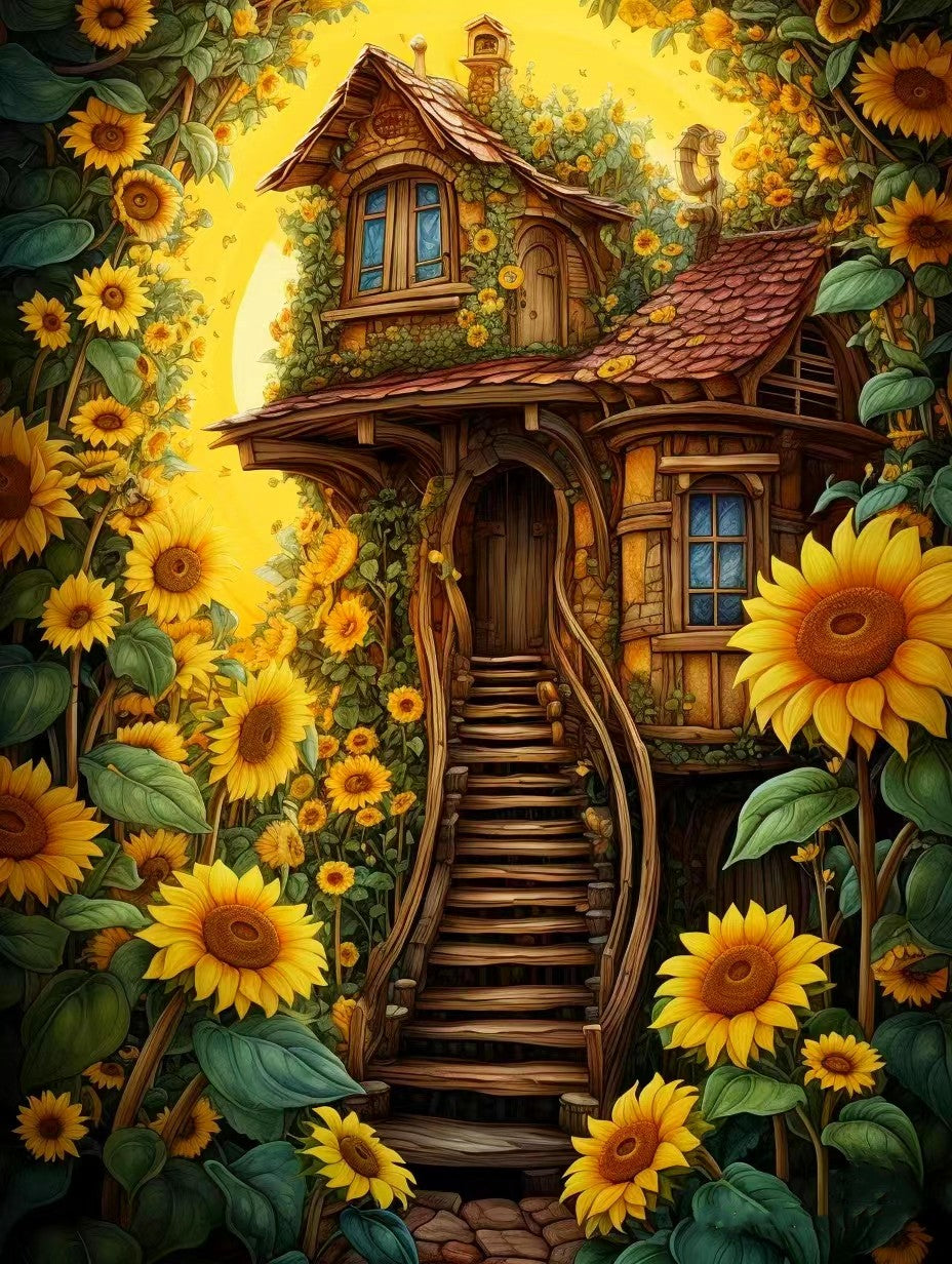 AB Diamond Painting  |  Sunflower Cottage