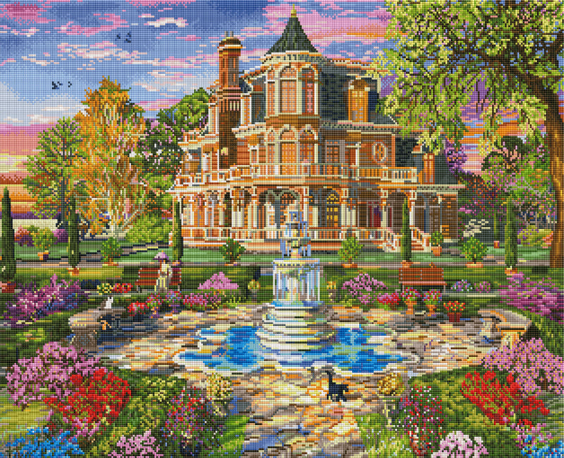 Diamond Painting - Victorian Mansion Grounds