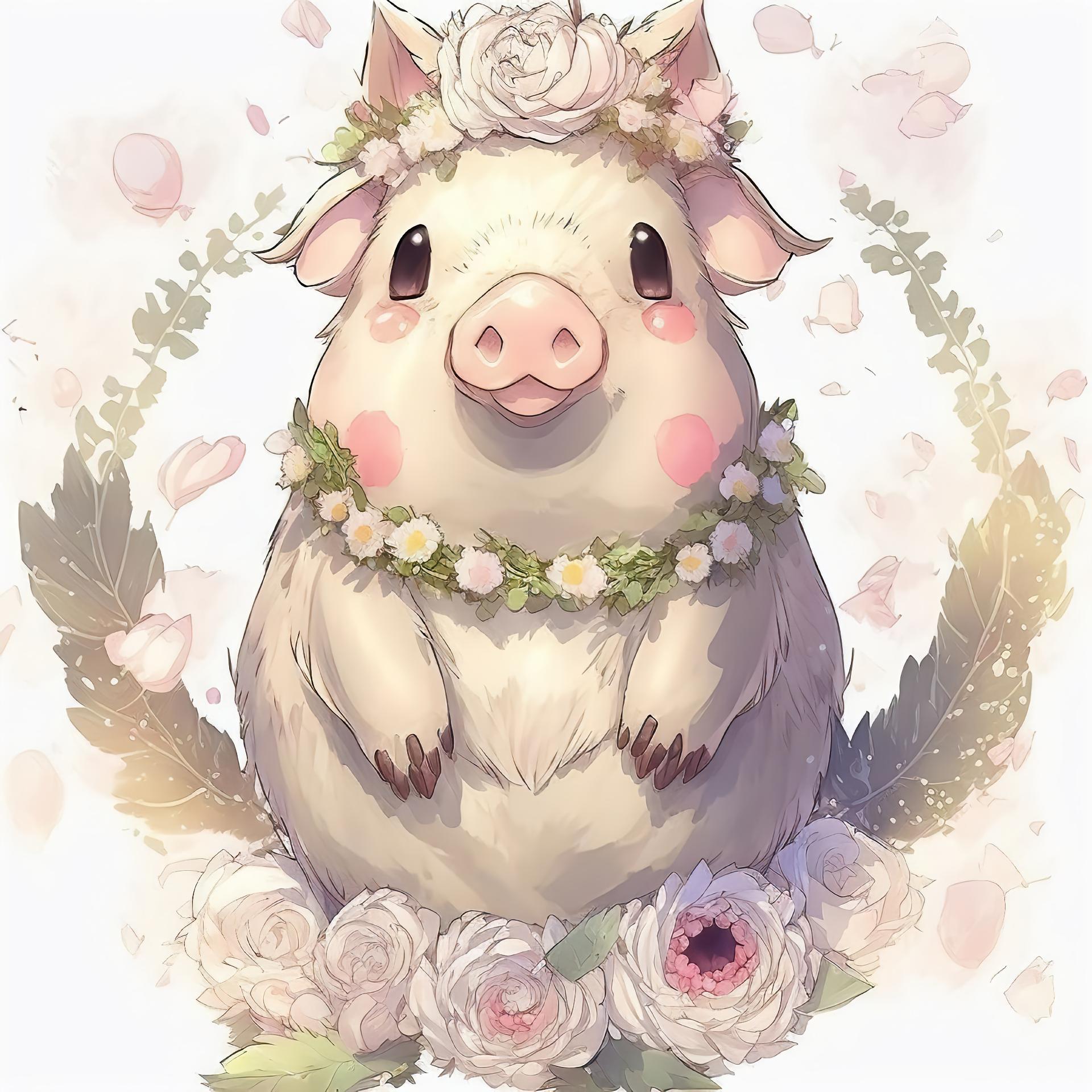 Diamond Painting - Animal Pig