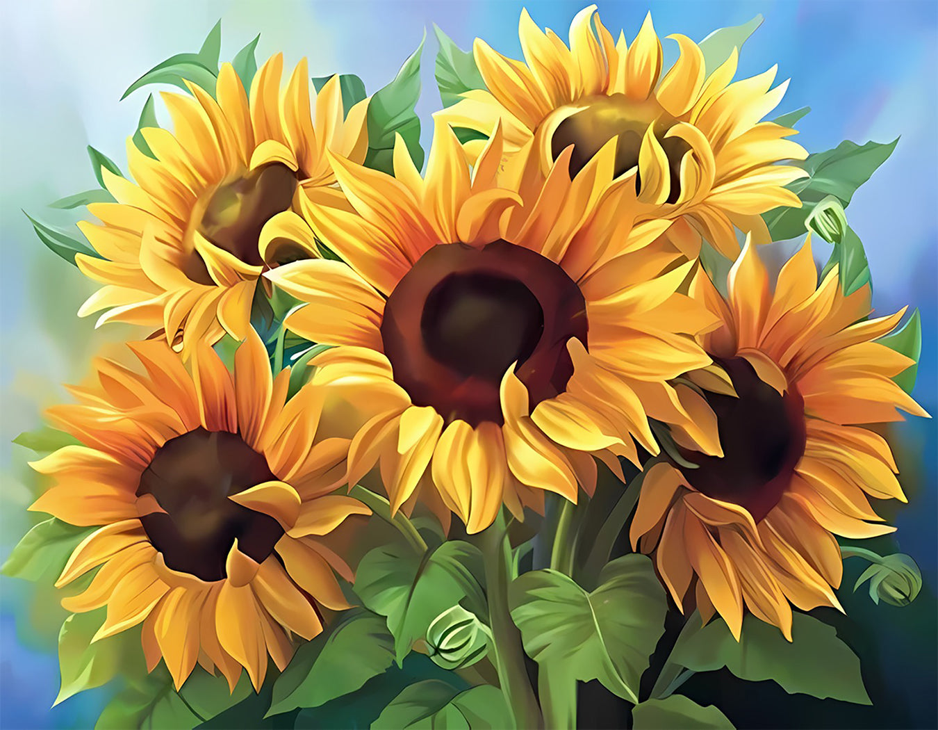 New Upgrade Diamond Painting - Sunflower