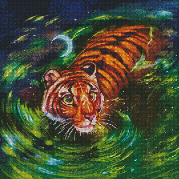 Diamond Painting -  Tiger