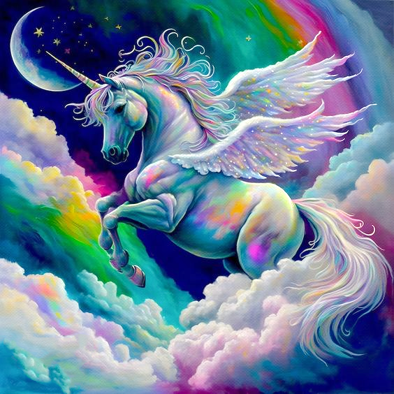 AB Diamond Painting  |  Colorful Unicorn