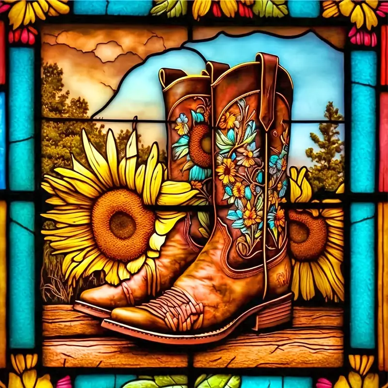 AB Diamond Painting  |  Shoes And Sunflowers