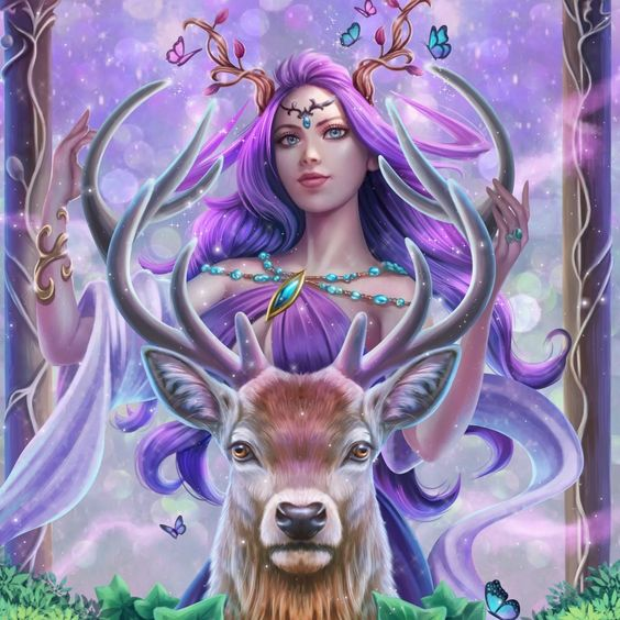 AB Diamond Painting  |  Deer Goddess